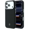 Etui Mercedes Leather Semi Wrap Wood     Effect MagSafe do iPhone 17 Pro Max czarny